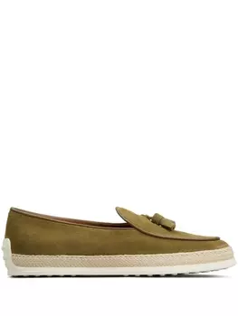 Tod's лоферы Gommino, зеленый