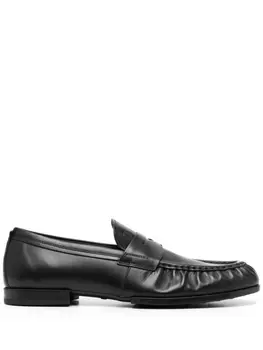Tod's лоферы из гладкой кожи, черный