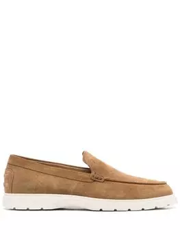 Tod's лоферы на рифленой подошве, коричневый