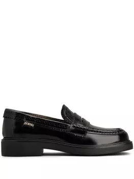 Tod's лоферы с брогированием, черный