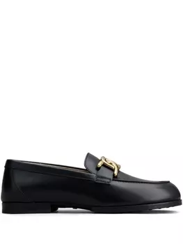 Tod's лоферы с цепочкой, черный