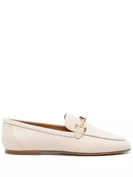 Tod's лоферы с цепочкой, нейтральный цвет