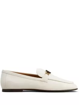 Tod's лоферы с логотипом, белый