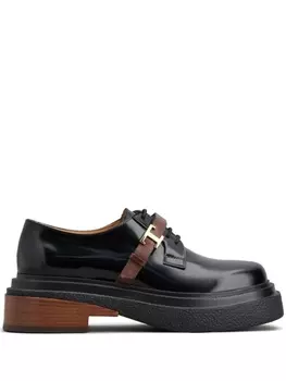 Tod's лоферы с логотипом, черный