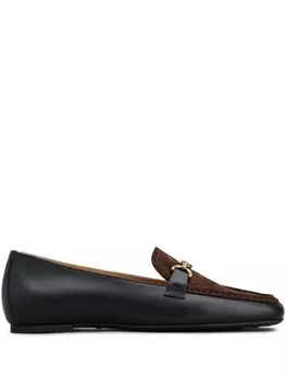 Tod's лоферы с логотипом, черный