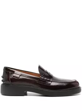 Tod's пенни-лоферы, красный