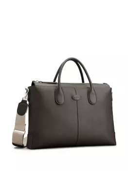 Tod's портфель Di с логотипом, коричневый