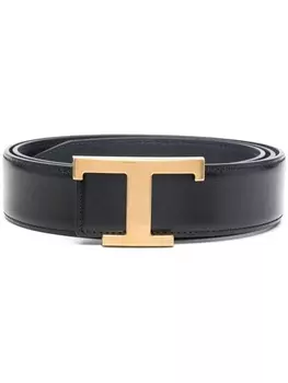 Tod's ремень с пряжкой-логотипом, черный