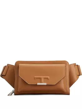 Tod's сумка через плечо с клапаном, коричневый