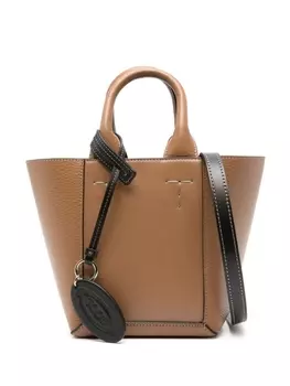 Tod's сумка-тоут CLN размера мини, коричневый