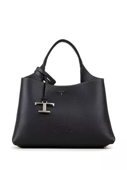 Tod's сумка-тоут с логотипом, черный