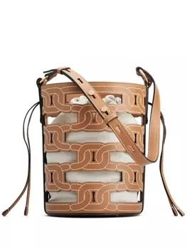 Tod's сумка-ведро, коричневый