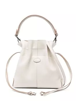Tod's сумка-ведро с нашивкой-логотипом, белый