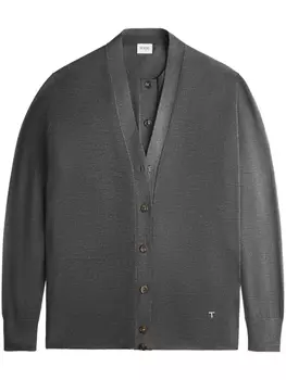 Tod's трикотажный кардиган, серый