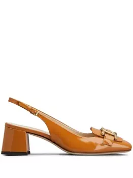 Tod's туфли Cuoio 50 с логотипом, оранжевый