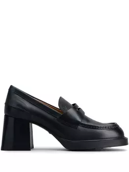 Tod's туфли с миндалевидным носком, черный
