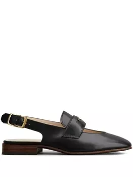 Tod's туфли с вырезом спереди, черный