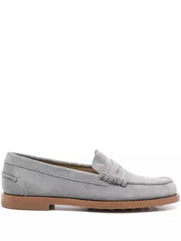 Tod's замшевые лоферы, серый