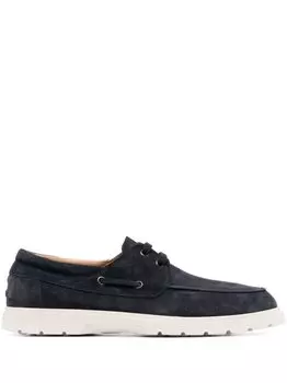 Tod's замшевые топсайдеры, синий