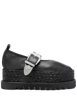 Toga Pulla балетки на платформе, черный