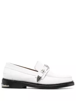 Toga Pulla глянцевые лоферы, белый