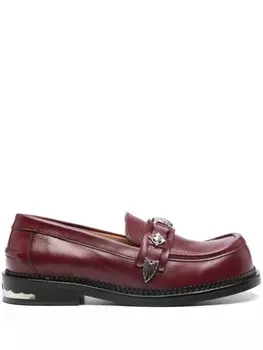 Toga Pulla мокасины с заклепками, красный