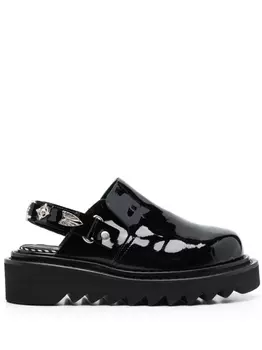 Toga Pulla мюли с пряжками, черный