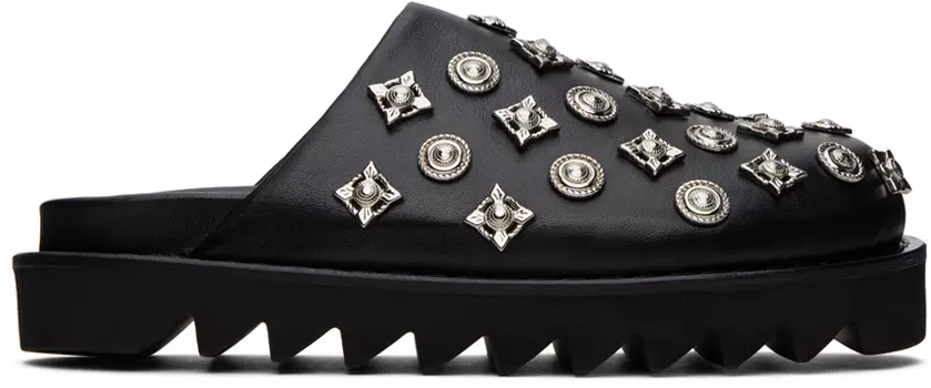 Toga Pulla SSENSE Эксклюзивные черные мягкие лоферы