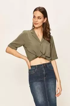 Только - Блузка Only, зеленый