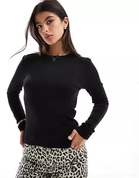 ТОЛЬКО топ с длинными рукавами черного цвета