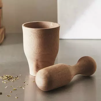 Толкушка с емкостью Zara Home Acacia, коричневый