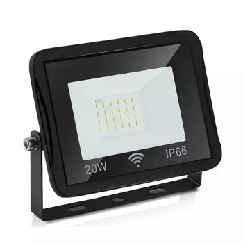 TolleTour 20 Вт светодиодный прожектор садовый светильник уличный светильник IP66 прожектор уличный прожектор 120° холодный белый алюминиевый прожектор для сада, гаража, двора или гостиницы, черный