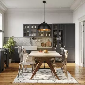 TolleTour 2x светодиодный подвесной светильник, подвесной светильник без лампы, потолочный светильник, освещение потолочного светильника, черный