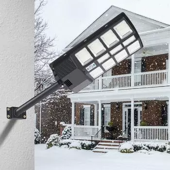 TolleTour 5X 400 Вт уличный фонарь настенный светильник на солнечной батарее с детектором движения уличный фонарь светодиодный, черный