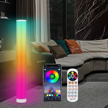 TolleTour 6 Вт светодиодный торшер угловой светильник красочная подставка угловой светильник RGB потолочный прожектор торшер, белый