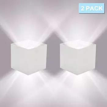 TolleTour светодиодный настенный светильник для улицы, гостиной, бра, IP65, лестница, подвал, прихожая, столовая, 7 Вт, белый, холодный белый, 2X