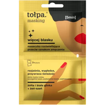 Tołpa Więcej Blasku осветляющая маска для лица, 10 мл