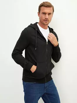 Толстая мужская толстовка с капюшоном и длинными рукавами LC Waikiki Basic