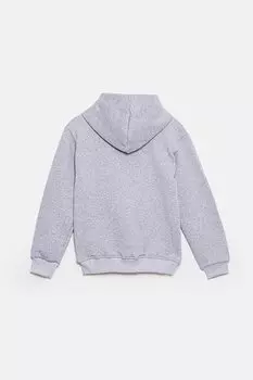 Толстая толстовка для мальчика с капюшоном и молнией JackandRoy, серый