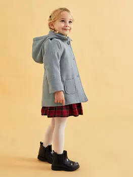 Толстое пальто с капюшоном и молнией для маленьких девочек LCW baby