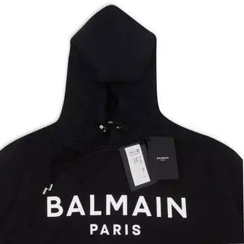 ТОЛСТОВКА С ЛОГОТИПОМ ЧЕРНО-БЕЛАЯ Balmain
