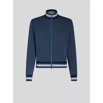 ТОЛСТОВКА С ЛОГОТИПОМ НА ГРУДИ ETRO, синий