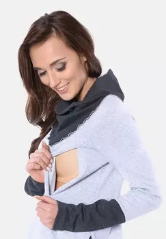 Толстовка 2 IN1 STILL UMSTANDS Mija Culture, цвет Mottled Light Grey