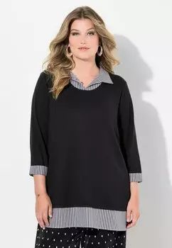 Толстовка 2-IN-1 LAGEN-LOOK 3/4-RMEL MIAMODA, черный