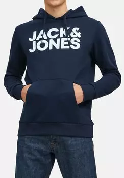 Толстовка 2ER PACK CORP con cappuccio Jack & Jones, цвет Dunkelblau Grn