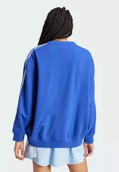 Толстовка 3-Stripes Oversized Crew adidas Originals, синий