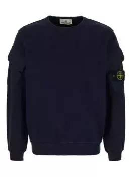 Толстовка 6100008 с карманом Stone Island, синий