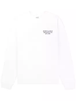 Толстовка 94 Health с принтом Sporty & Rich, белый