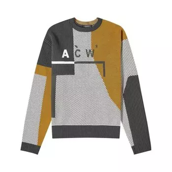 Толстовка A-Cold-Wall Geometric Knit Crewneck, белый