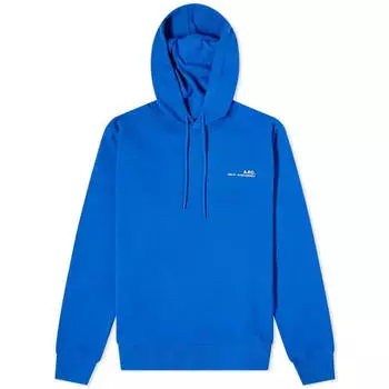 Толстовка A.P.C. Item F Logo, голубой